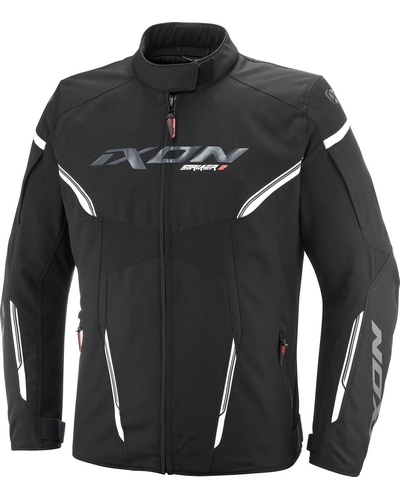 Blouson Textile Moto IXON Striker 2C lady noir-blanc
