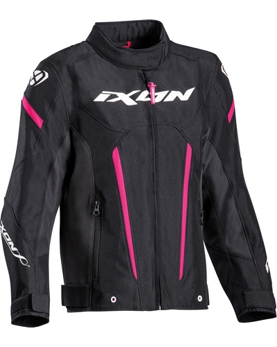 Blouson Textile Moto IXON Striker kid L noir-rose