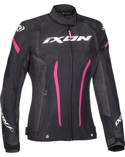 Blouson Textile Moto IXON Striker lady noir-fushia