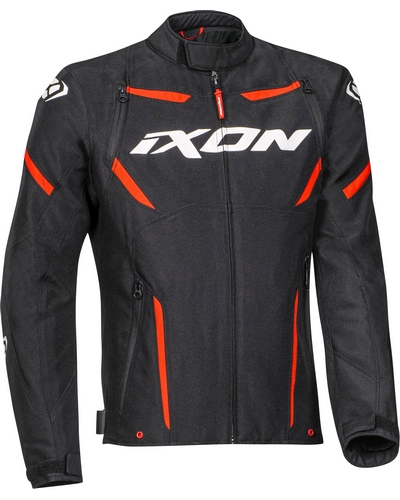 Blouson Textile Moto IXON Striker noir-rouge