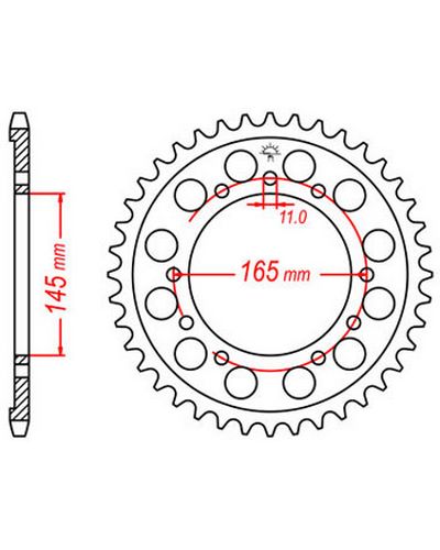 Couronne Moto JT Couronne acier JTR1311.43