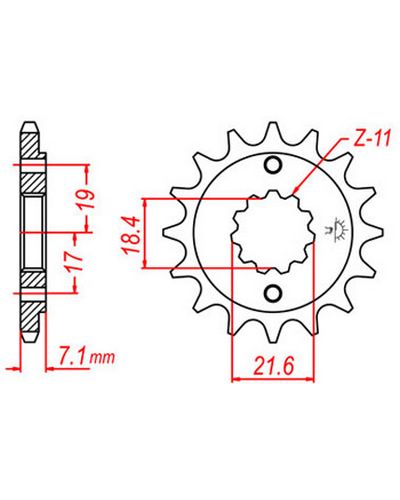 Pignon Moto JT Pignon JTF1321.12