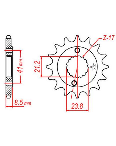 Pignon Moto JT Pignon JTF1322.14