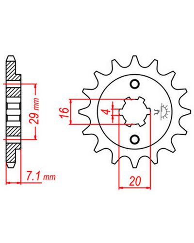 Pignon Moto JT Pignon JTF1408.15