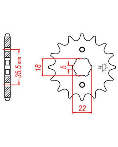 Pignon Moto JT Pignon JTF1559.14