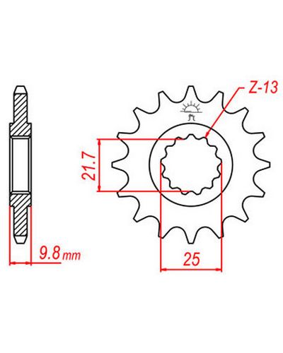 Pignon Moto JT Pignon JTF1587.19