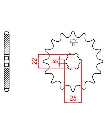 Pignon Moto JT Pignon JTF251.16