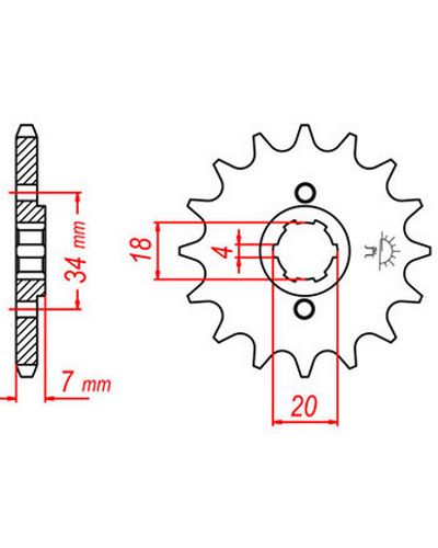 Pignon Moto JT Pignon JTF329.12