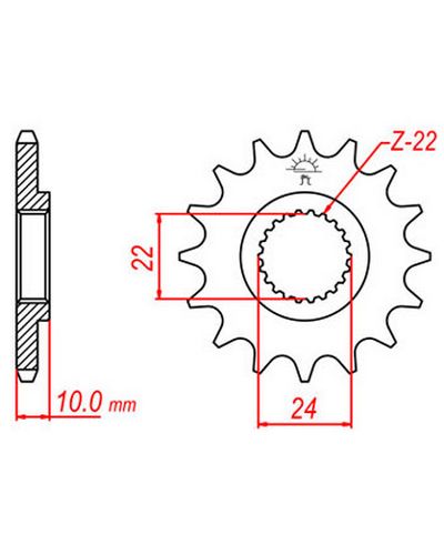 Pignon Moto JT Pignon JTF402.14