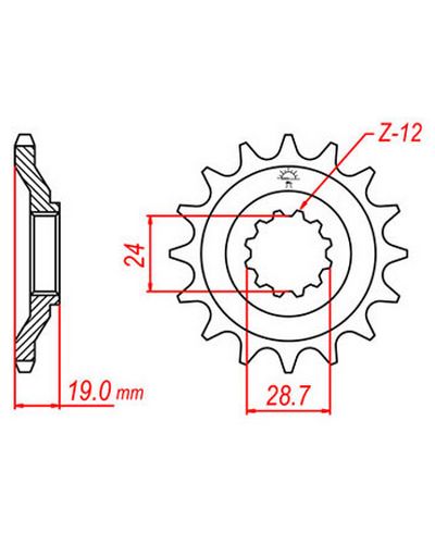 Pignon Moto JT Pignon JTF525.17