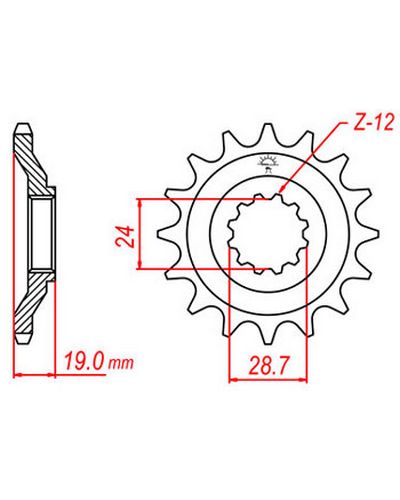 Pignon Moto JT Pignon JTF527.17