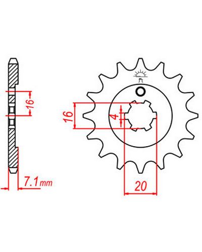 Pignon Moto JT Pignon JTF555.14