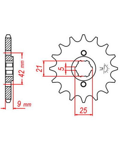 Pignon Moto JT Pignon JTF576.17