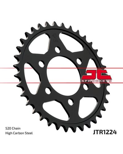 Couronne Moto JT SPROCKETS Couronne acier JTR1224.36 dents. Pas:520 Couronne Moto JT SPROCKETS Couronne acier JTR1224.36 dents. Pas:520