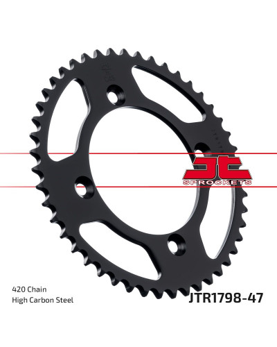 Couronne Moto JT SPROCKETS Couronne acier JTR1798.47 dents. Pas:420