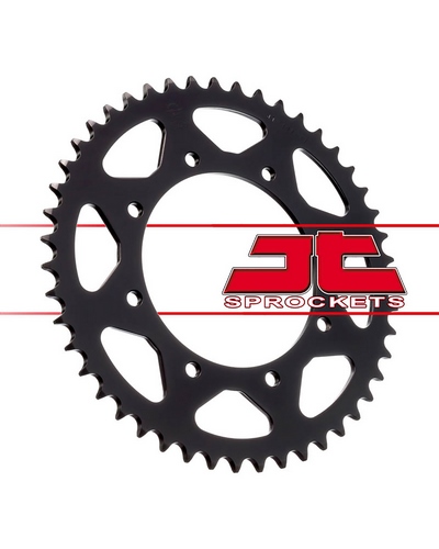 Couronne Moto JT SPROCKETS Couronne acier JTR487ZBK.43 dents. Pas:520 (High Carbon)