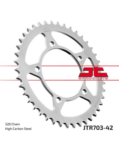 Couronne Moto JT SPROCKETS Couronne acier JTR703.42 dents. Pas:520 Couronne Moto JT SPROCKETS Couronne acier JTR703.42 dents. Pas:520