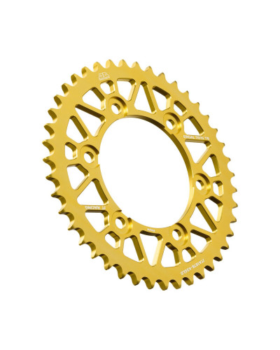 Couronne Moto JT SPROCKETS Couronne alu 7075-T6 Ergal JTA1876GLD.43 dents. Pas:525 OR