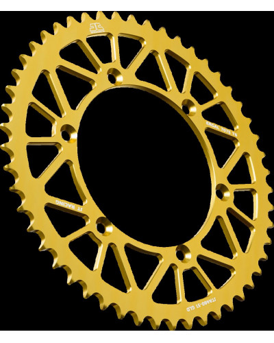 Couronne Moto JT SPROCKETS Couronne alu 7075-T6 Ergal JTA460GLD.51 dents. Pas:520 OR