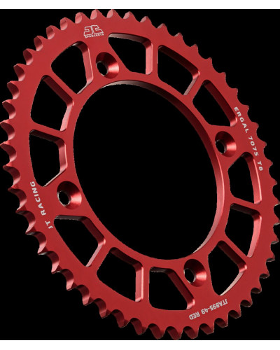Couronne Moto JT SPROCKETS Couronne alu 7075-T6 Ergal JTA895RED.49 dents. Pas:428 Rouge Couronne Moto JT SPROCKETS Couronne alu 7075-T6 Ergal JTA895RED.49 dents. Pas:428 Rouge