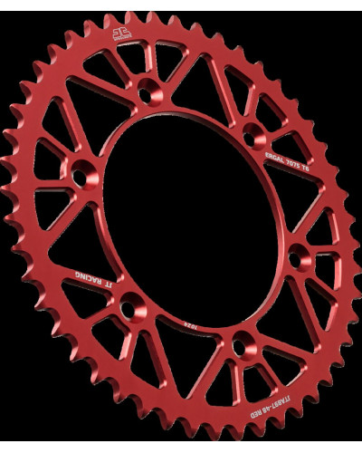 Couronne Moto JT SPROCKETS Couronne alu 7075-T6 Ergal JTA897RED.48 dents. Pas:520 Rouge