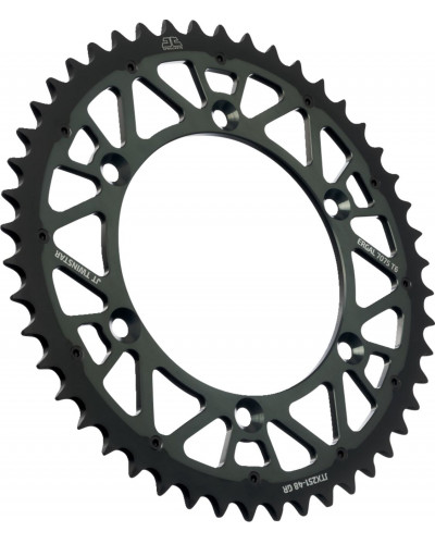 Couronne Moto JT SPROCKETS Couronne bi-métal JTX251GR.48 dents. Pas:520 Verte