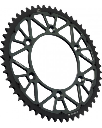 Couronne Moto JT SPROCKETS Couronne bi-métal JTX897GR.48 dents. Pas:520 Verte