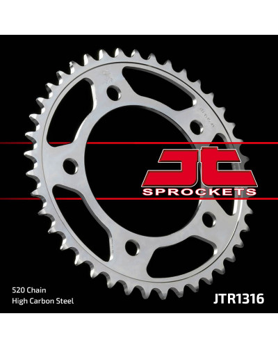 Couronne Moto JT SPROCKETS Couronne JT SPROCKETS 41 dents acier standard pas 520 type 1316 Honda CB500F