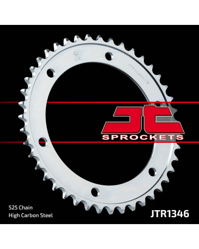 Couronne Moto JT SPROCKETS Couronne JT SPROCKETS 43 dents acier standard pas 525 type 1346