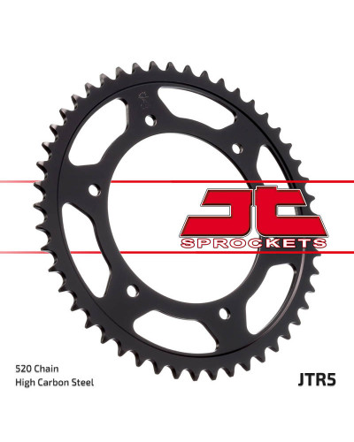 Couronne Moto JT SPROCKETS Couronne JT SPROCKETS 44 dents acier pas 520 type 5