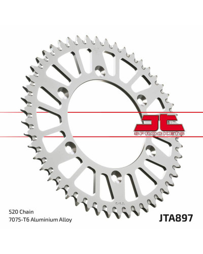 Couronne Moto JT SPROCKETS Couronne JT SPROCKETS aluminium ultra-light anti-boue 897 - 520