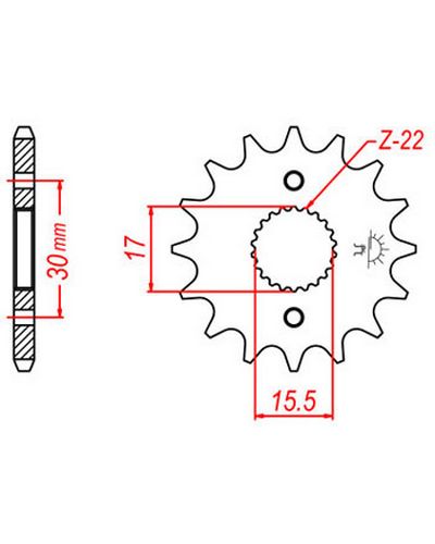 Pignon Moto JT SPROCKETS Pignon acier:JTF1256.15dents Pas:420 Pignon Moto JT SPROCKETS Pignon acier:JTF1256.15dents Pas:420