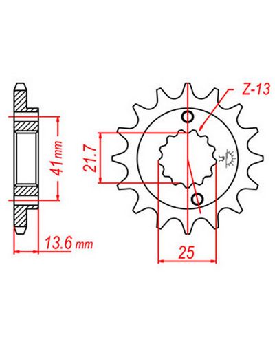 Pignon Moto JT SPROCKETS Pignon acier:JTF1307.15dents Pas:520 Pignon Moto JT SPROCKETS Pignon acier:JTF1307.15dents Pas:520