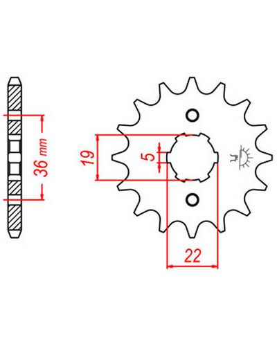 Pignon Moto JT SPROCKETS Pignon acier:JTF1352.14dents Pas:520 Pignon Moto JT SPROCKETS Pignon acier:JTF1352.14dents Pas:520