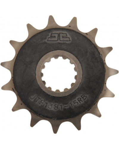 Pignon Moto JT SPROCKETS Pignon acier:JTF1381RB.15dents Pas:520 (Avec caoutchouc) Pignon Moto JT SPROCKETS Pignon acier:JTF1381RB.15dents Pas:520 (Avec caoutchouc)