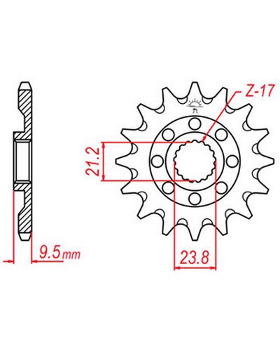 Pignon Moto JT SPROCKETS Pignon acier:JTF1441SC.13dents Pas:520 (Anti-boue) Pignon Moto JT SPROCKETS Pignon acier:JTF1441SC.13dents Pas:520 (Anti-boue)