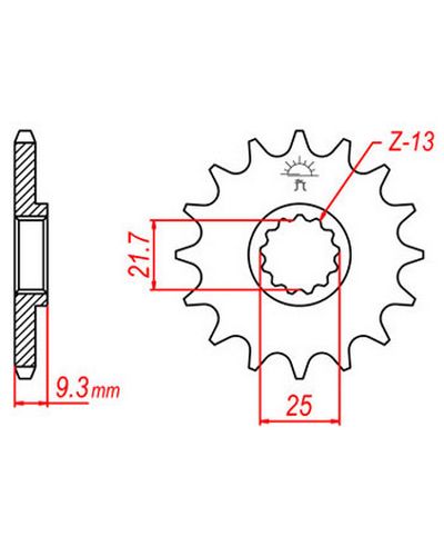 Pignon Moto JT SPROCKETS Pignon acier:JTF1539.14dents Pas:520 Pignon Moto JT SPROCKETS Pignon acier:JTF1539.14dents Pas:520