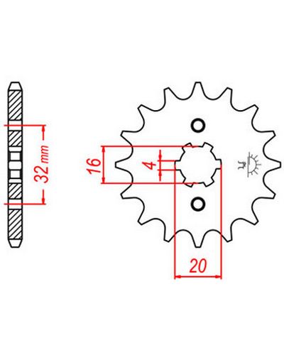 Pignon Moto JT SPROCKETS Pignon acier:JTF1550.14dents Pas:428 Pignon Moto JT SPROCKETS Pignon acier:JTF1550.14dents Pas:428