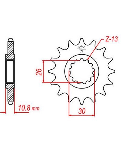 Pignon Moto JT SPROCKETS Pignon acier:JTF1579.16dents Pas:520 Pignon Moto JT SPROCKETS Pignon acier:JTF1579.16dents Pas:520