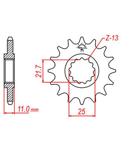 Pignon Moto JT SPROCKETS Pignon acier:JTF1581.15dents Pas:520 Pignon Moto JT SPROCKETS Pignon acier:JTF1581.15dents Pas:520