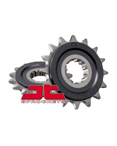 Pignon Moto JT SPROCKETS Pignon acier:JTF1591RB.16dents Pas:525 (Avec caoutchouc)