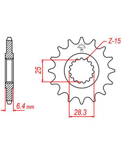 Pignon Moto JT SPROCKETS Pignon acier:JTF1592.13dents Pas:520 Pignon Moto JT SPROCKETS Pignon acier:JTF1592.13dents Pas:520