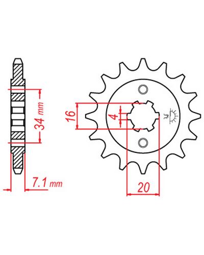 Pignon Moto JT SPROCKETS Pignon acier:JTF1903.14dents Pas:520 Pignon Moto JT SPROCKETS Pignon acier:JTF1903.14dents Pas:520