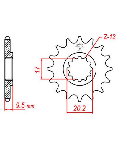 Pignon Moto JT SPROCKETS Pignon acier:JTF1907.13dents Pas:428 Pignon Moto JT SPROCKETS Pignon acier:JTF1907.13dents Pas:428