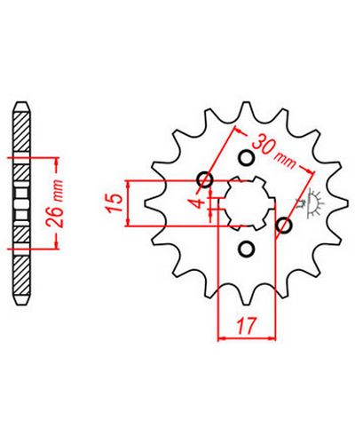 Pignon Moto JT SPROCKETS Pignon acier:JTF252.13dents Pas:420 Pignon Moto JT SPROCKETS Pignon acier:JTF252.13dents Pas:420