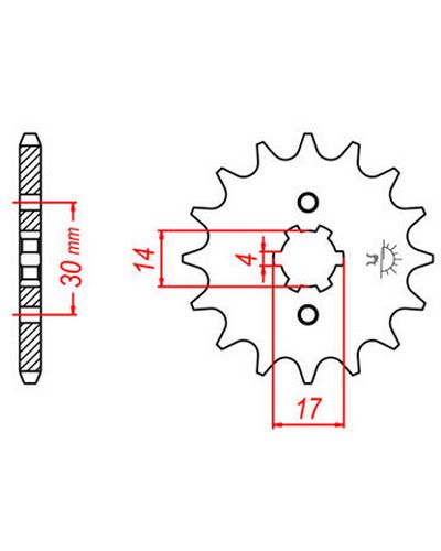Pignon Moto JT SPROCKETS Pignon acier:JTF273.15dents Pas:428 Pignon Moto JT SPROCKETS Pignon acier:JTF273.15dents Pas:428
