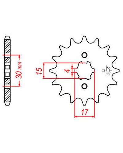 Pignon Moto JT SPROCKETS Pignon acier:JTF274.15dents Pas:428 Pignon Moto JT SPROCKETS Pignon acier:JTF274.15dents Pas:428