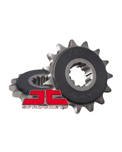 Pignon Moto JT SPROCKETS Pignon acier:JTF295RB.15dents Pas:530 (Avec caoutchouc)