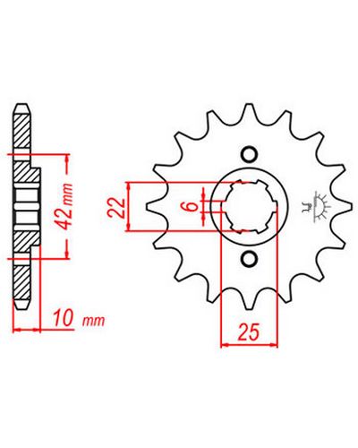 Pignon Moto JT SPROCKETS Pignon acier:JTF306.15dents Pas:520 Pignon Moto JT SPROCKETS Pignon acier:JTF306.15dents Pas:520