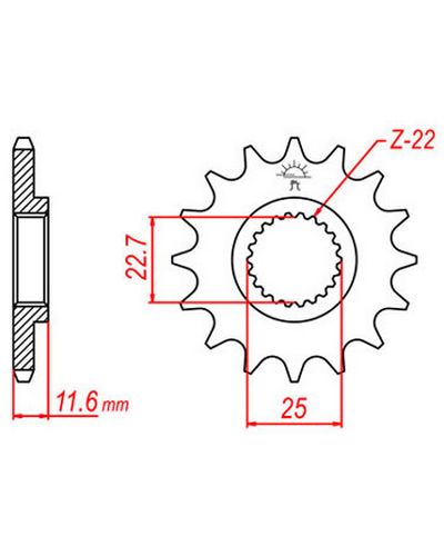 Pignon Moto JT SPROCKETS Pignon acier:JTF3221.13dents Pas:520 Pignon Moto JT SPROCKETS Pignon acier:JTF3221.13dents Pas:520